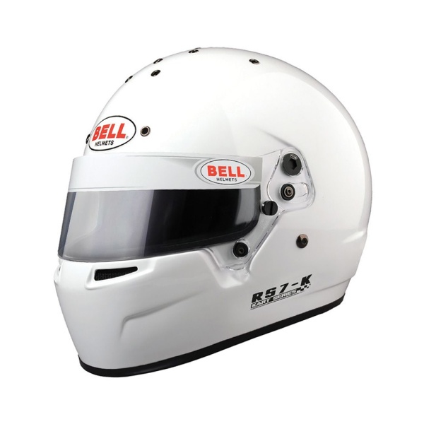 Bell RS7-K White Kart Helmet