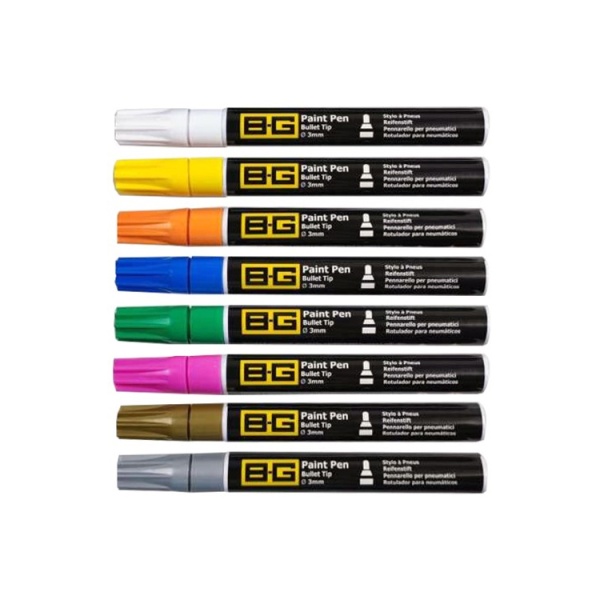 BG Racing 3mm Tip Tyre Paint Pen